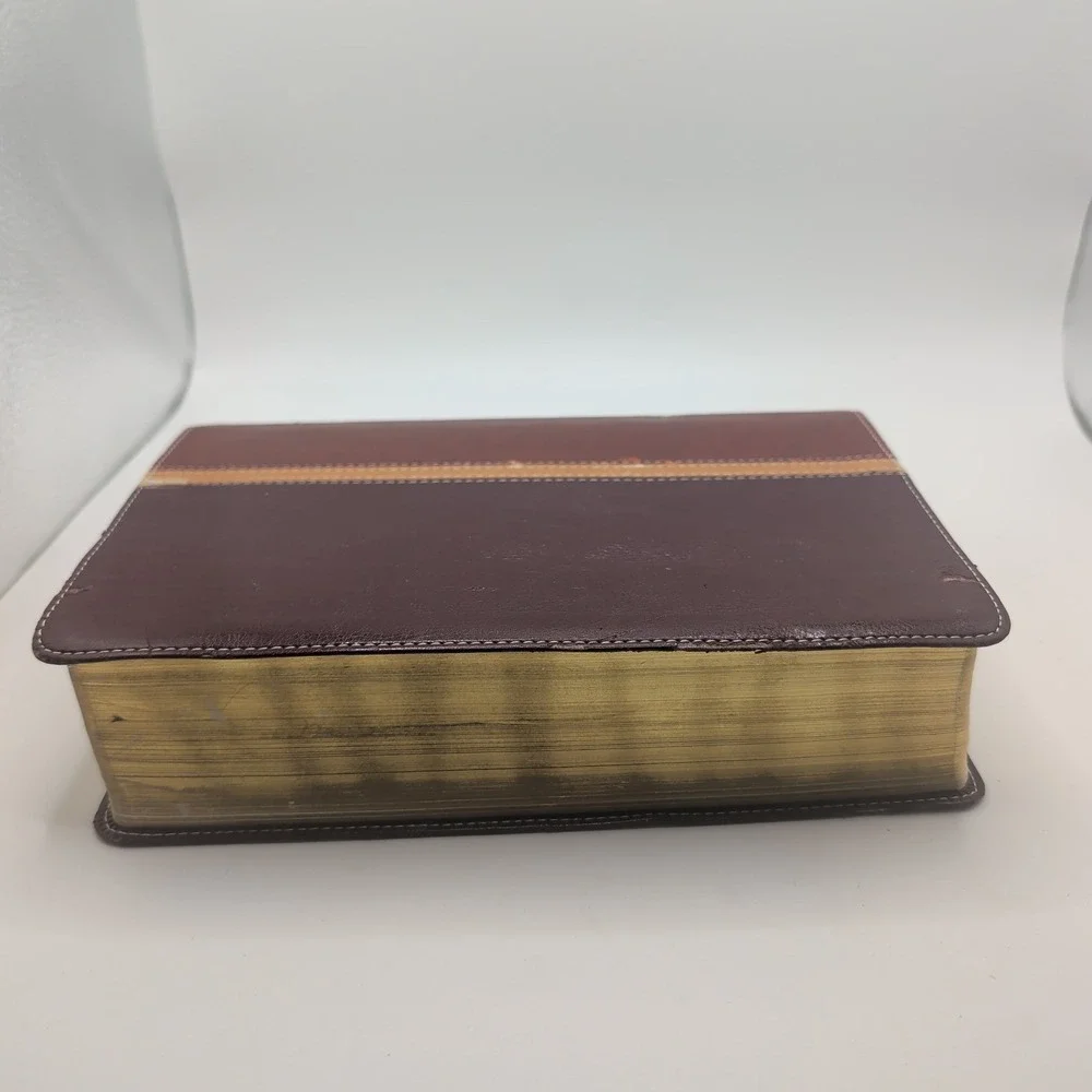 NIV The Message Parallel Study Bible Italian Duo-Tone Leather Zondervan
